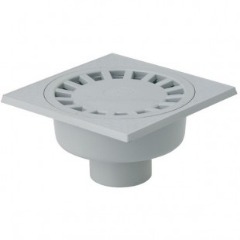 photo du produit Siphon de Cour PVC 10x10 Gris