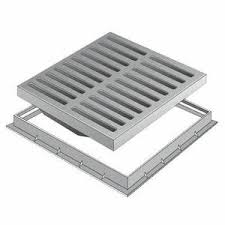 photo du produit Grille de sol renf +Cadre PVC 30x30 gris