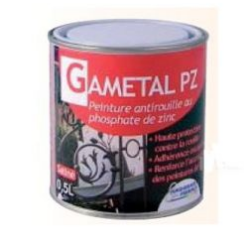 photo du produit Gametal PZ Blanc 0,5l Peinture Anti-Rouille