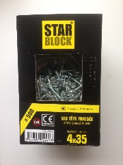 photo du produit Vis Starblock Torx 4x35 500pcs