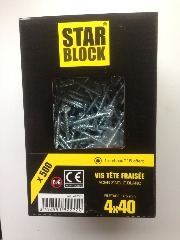 photo du produit Vis Starblock Torx 4x40 500pcs