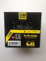 photo du produit Vis Starblock Torx 4x45 250pcs