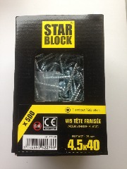 photo du produit Vis Starblock Torx 4,5x40 500pcs