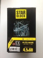 photo du produit Vis Starblock Torx 4,5x60 250pcs