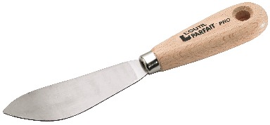 photo du produit Couteau à Mastiquer Courbé Acier Verni