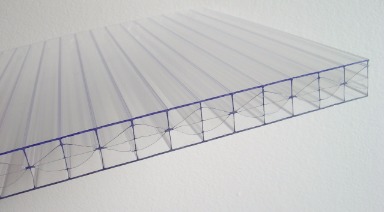 photo du produit Polycarbonate Alvéolaire TRANSPARENT 16mm 2m00x98