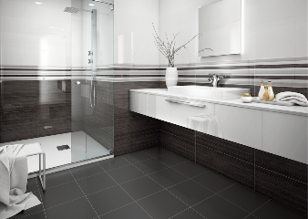 photo du produit Carrelage mur Almere Noir 25x75