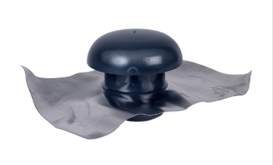 photo du produit Chapeau de Ventilation Noir D100 avec semelle plomb NICOLL