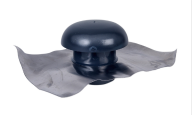 photo du produit Chapeau de Ventilation Noir D125 avec semelle plomb NICOLL