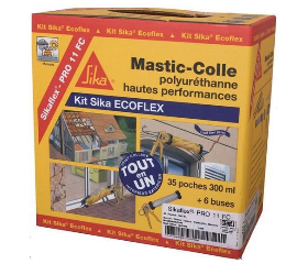 photo du produit Kit Sika ecoflex PRO 11 FC -35 Doses 300ml Blanc avec pistolet